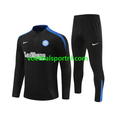Inter Milan Zwart Trainings Sweatshirt Pak 2024-25